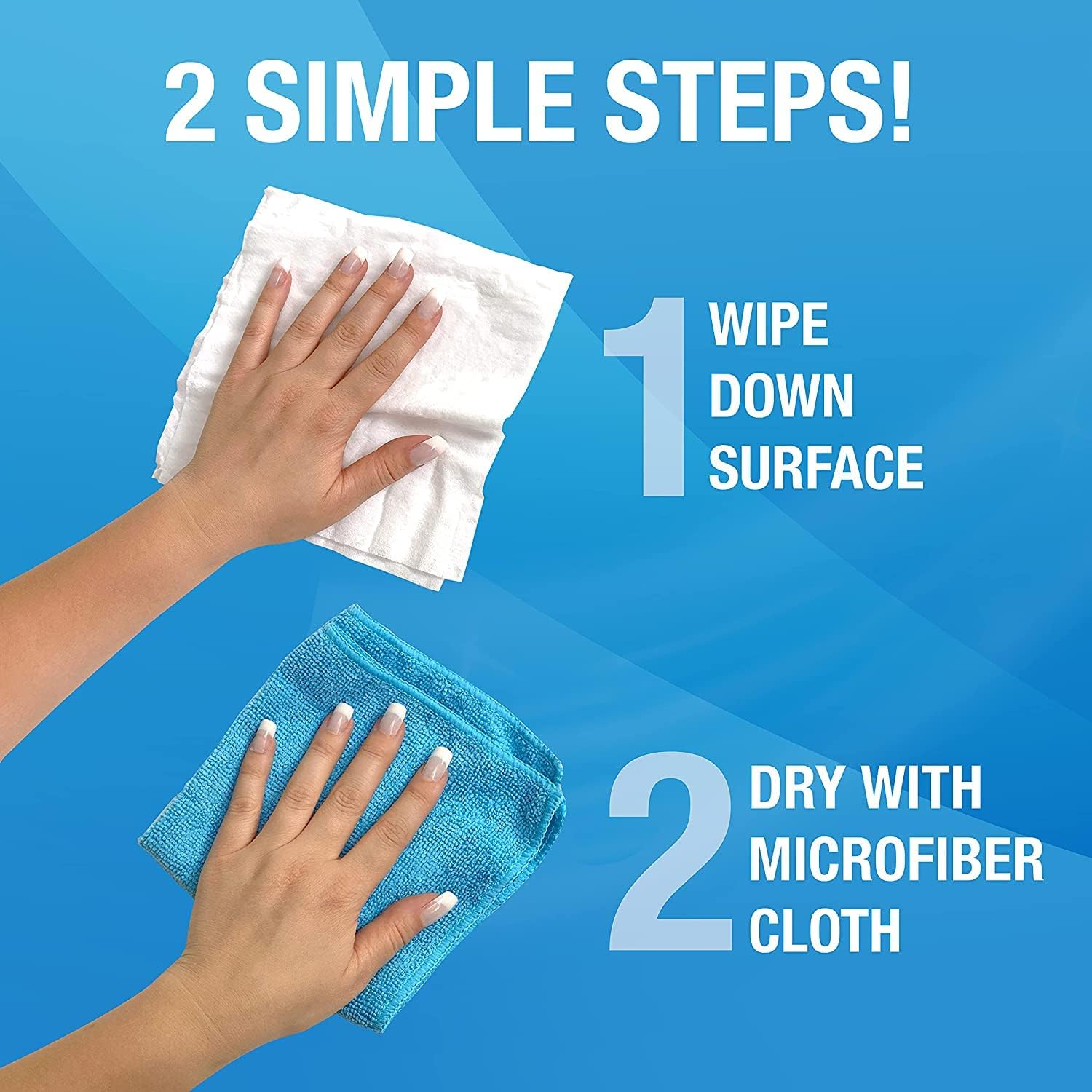 MiracleWipes for Electronics Cleaning - Screen Wipes Designed for TV, Phones, Monitors and More - Includes Microfiber Towel - (30 Count) - Image 3